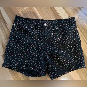 Levi’s Black Floral Shorts